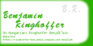 benjamin ringhoffer business card